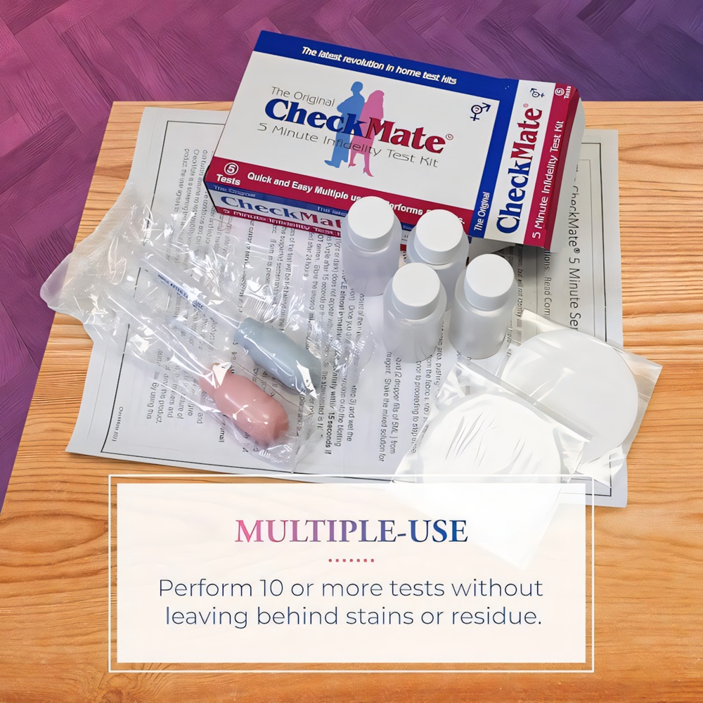 Check Mate Infidelity Test Kit - Rapid Semen Detection Tests Reveal ...